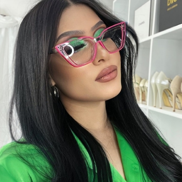 Beautiful Eyeglasses, very fashionable radiant Pink combined with White - Picture 2 of 16